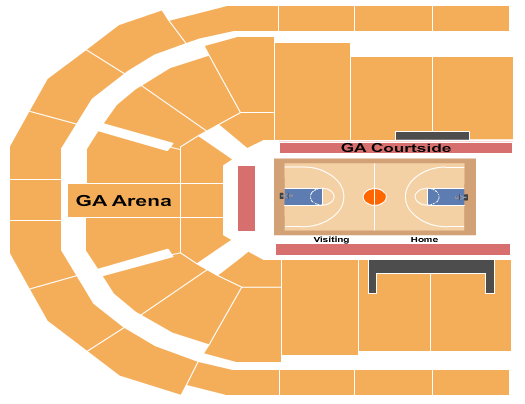 Maverik Center The Basketball Tournament Seating Chart
